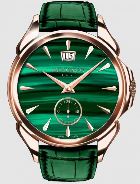 Jacob & Co PALATIAL CLASSIC MANUAL BIG DATE - ROSE GOLD (MALACHITE) PC400.40.AA.AA.ABALA Replica watch